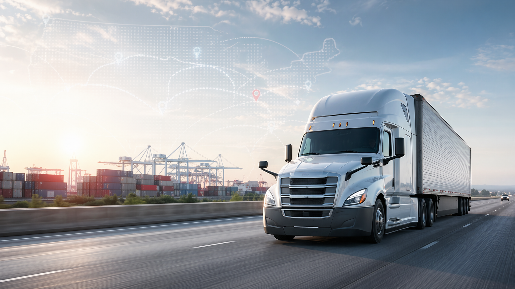 Semi truck representing owner-operator profit growth with professional truck dispatch services in 2026